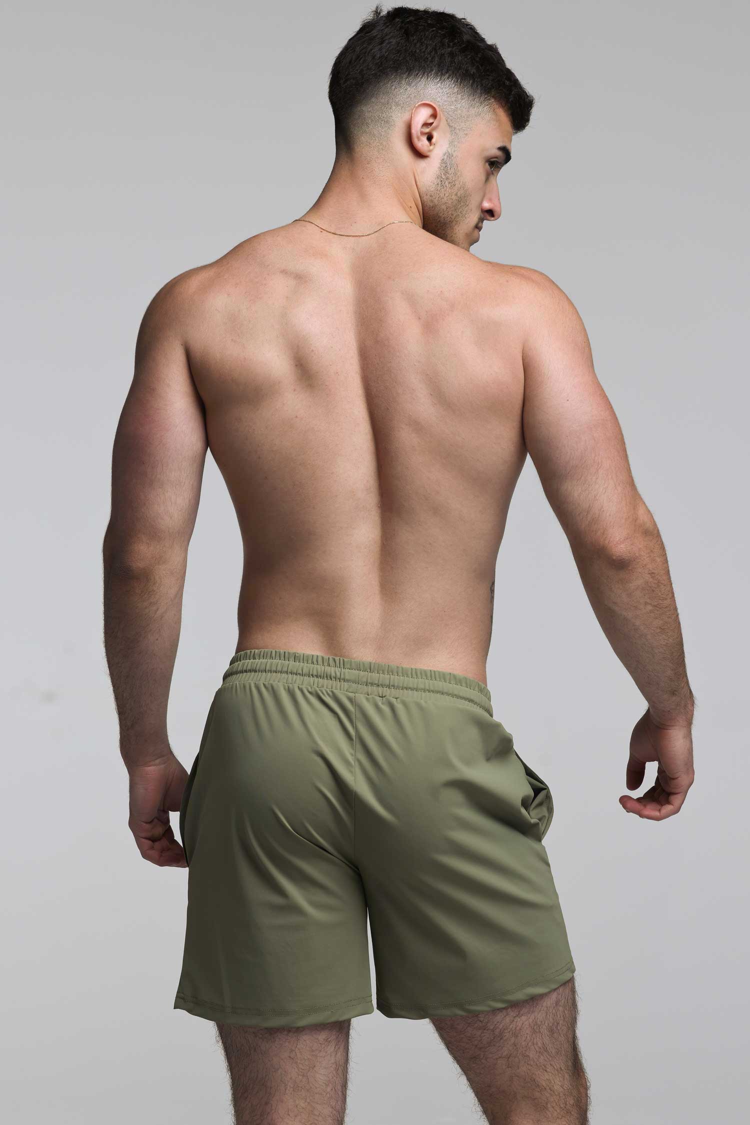 "The Fit" Sports Shorts - Combat Green - Image 3