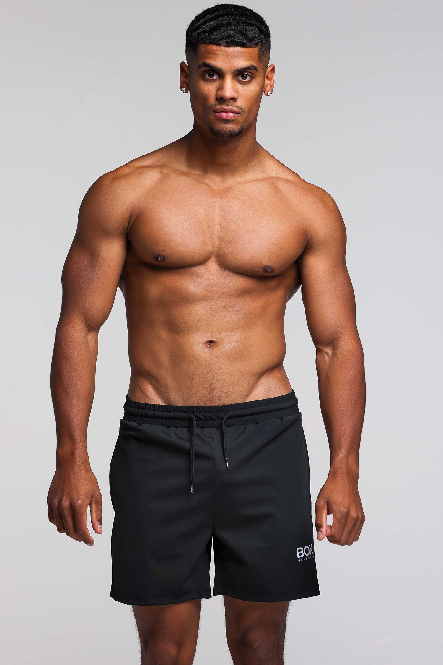"The Fit" Sports Shorts - Jet Black - Image 3