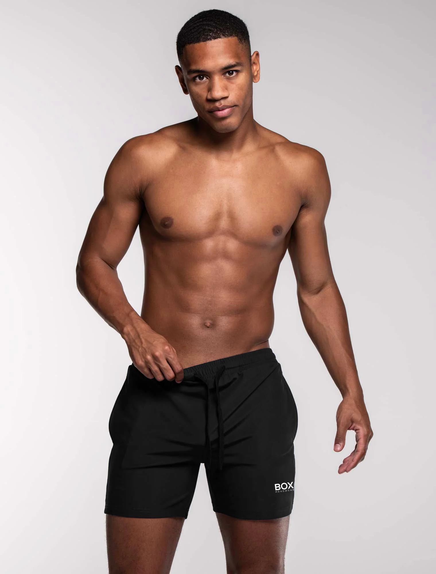 "The Fit" Sports Shorts - Jet Black - Image 5