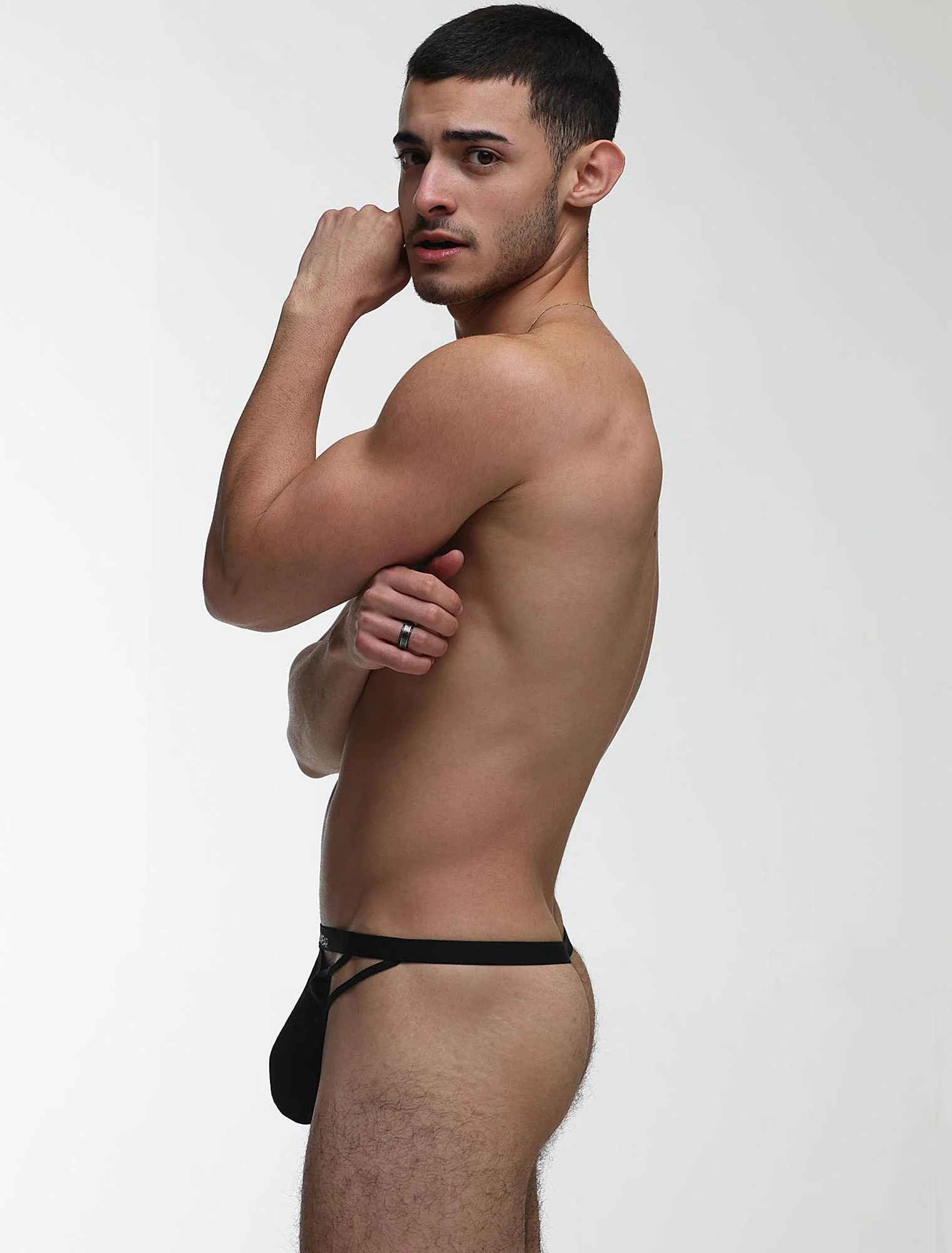 Tri-Lock G-String: Black - Image 8