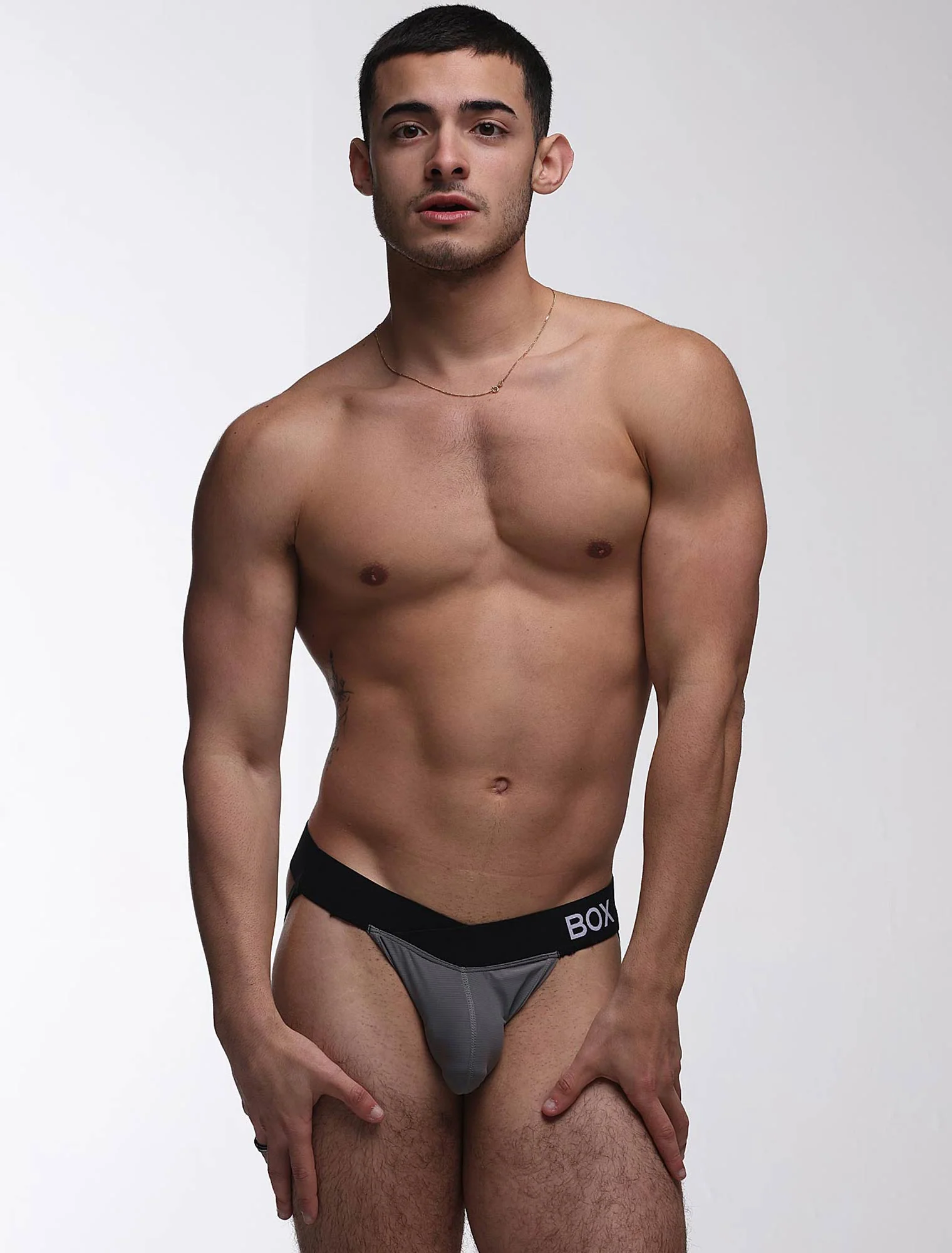 V-Shape Jockstrap - Grey Elegance - Image 3