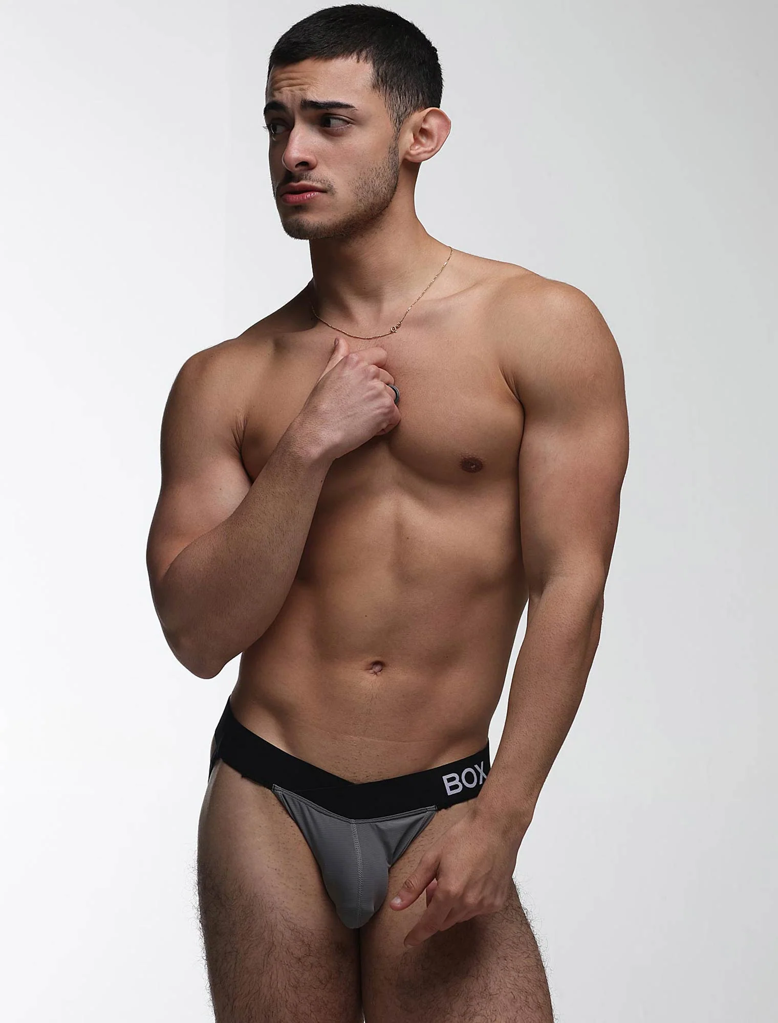 V-Shape Jockstrap - Grey Elegance - Image 4