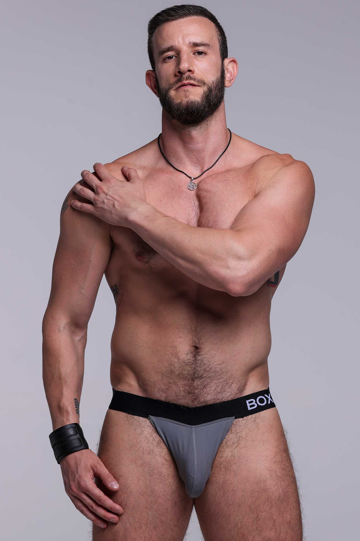 V-Shape Jockstrap - Grey Elegance - Image 8