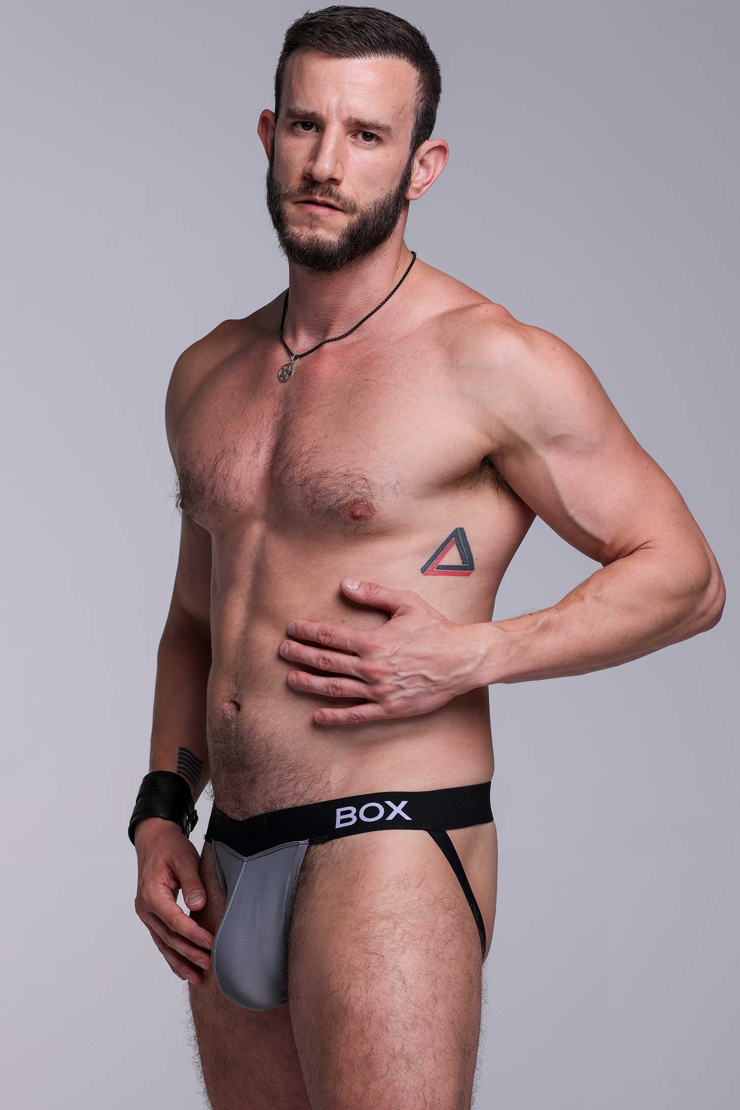 V-Shape Jockstrap - Grey Elegance - Image 9