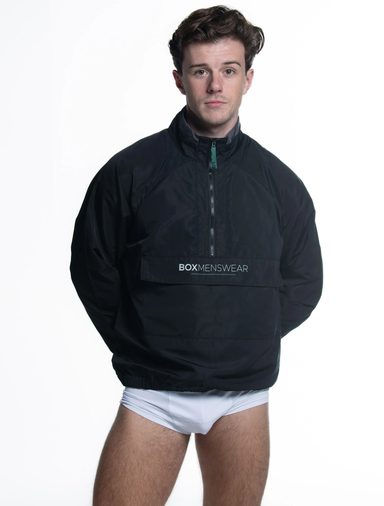 Mens Windbreaker Jacket - Black - Image 3