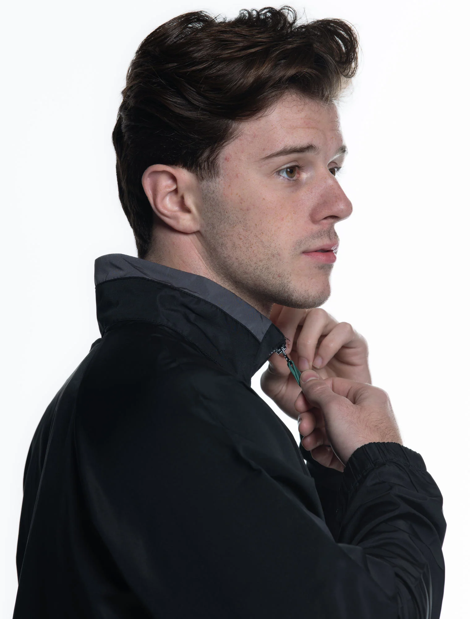 Mens Windbreaker Jacket - Black - Image 4