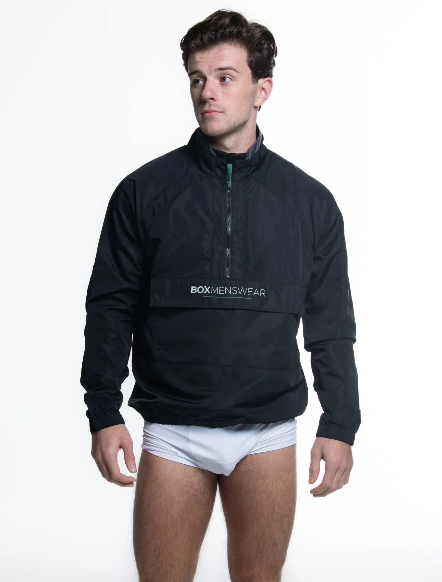 Mens Windbreaker Jacket - Black - Image 6